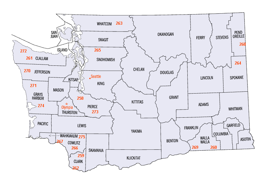 Washington map